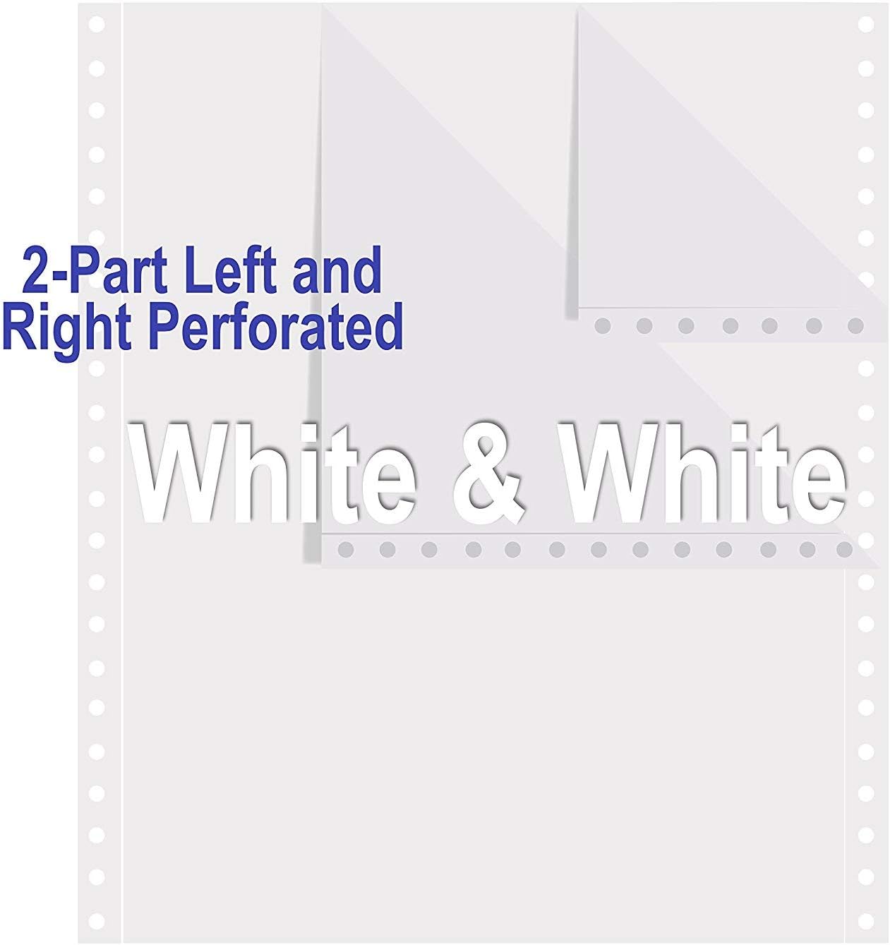 Alliance Continuous Carbonless Computer Paper 9.5 x 11, Blank Left and Right Perforated, 15 lb (2-Part White/White 1700/Ctn 80 Ctns/Pallet)