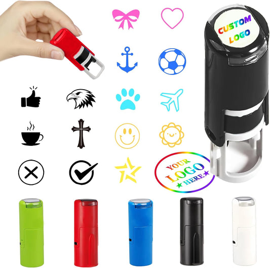 Custom Loyalty Card Stamp Self Inking Stamps Personalized Mini Logo Stamp Customized Shop Member Journal Coffee Card Reward Stamper