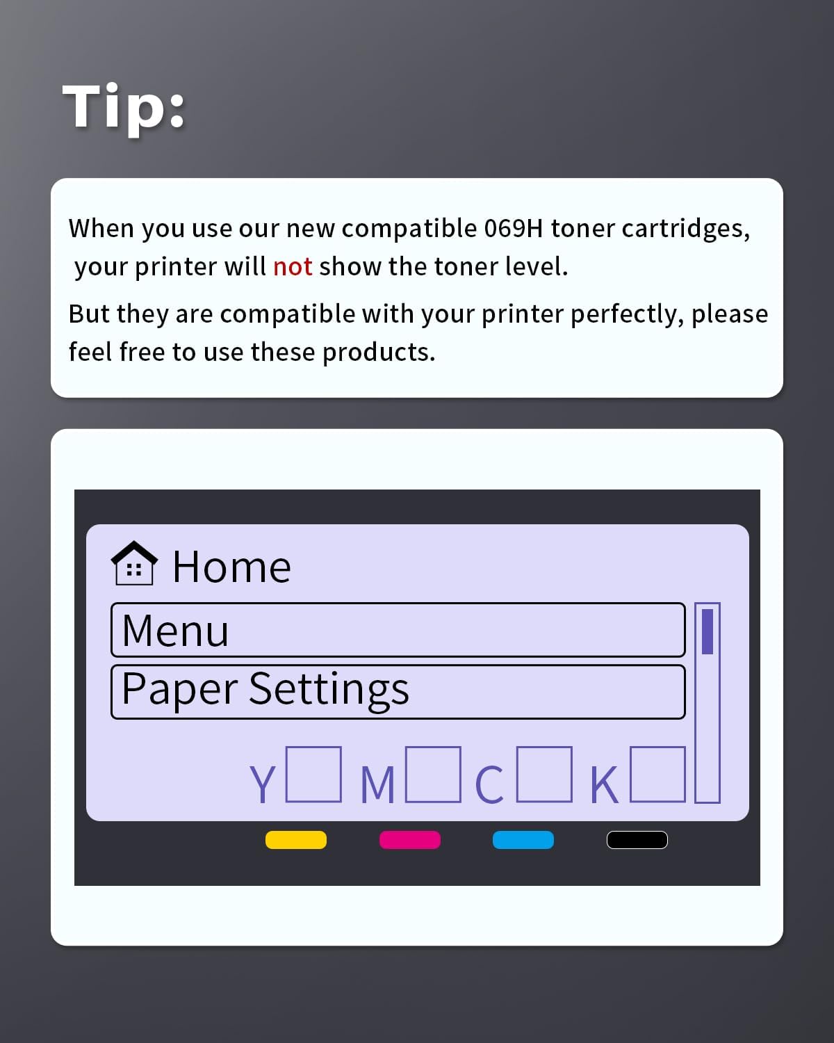 069H 069 Toner Cartridge Set Compatible Replacement for Canon 069H 069 Toner for Canon MF753Cdw Toner Cartridges imageCLASS MF751Cdw MF752Cdw LBP674Cdw LBP673Cdw Printer High Yield (4 Pack, B/C/M/Y)