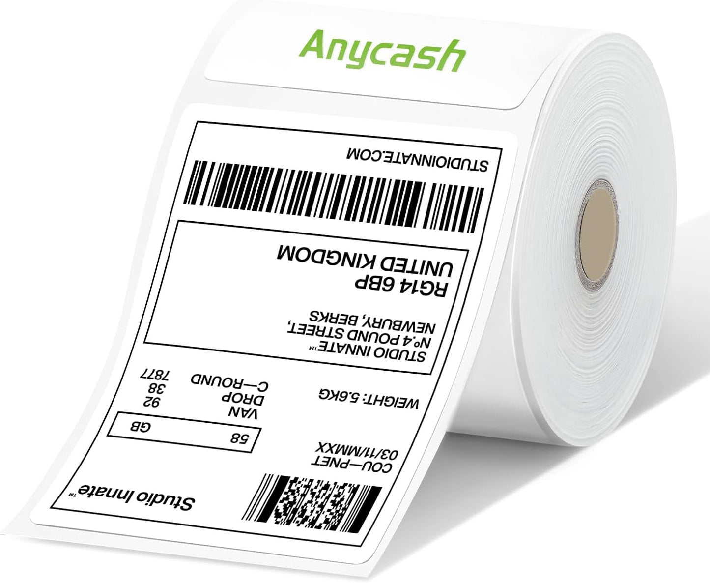 4x6 Direct Thermal Labels, 500 Shipping Labels Compatible with Label Printer, Perforated Shipping Paper for Most Thermal Label Printer, Commercial Grade