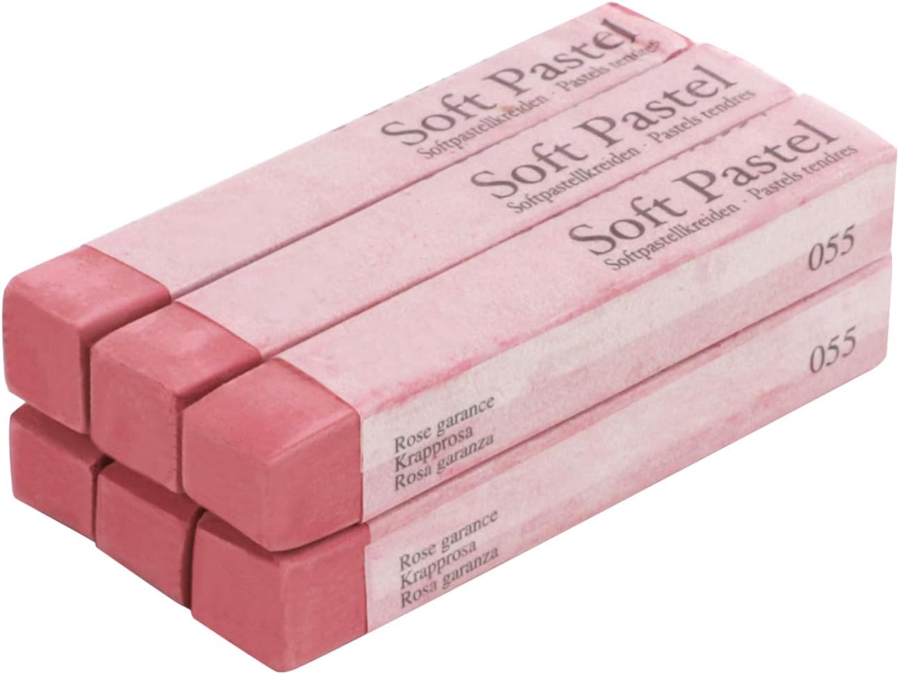 6pcs Soft Pastels Set Artist Grade Square Chalk Pencils Drawing Pastel Stick Painting Sketching Tool for Kids Students Artists Beginners (Pink)