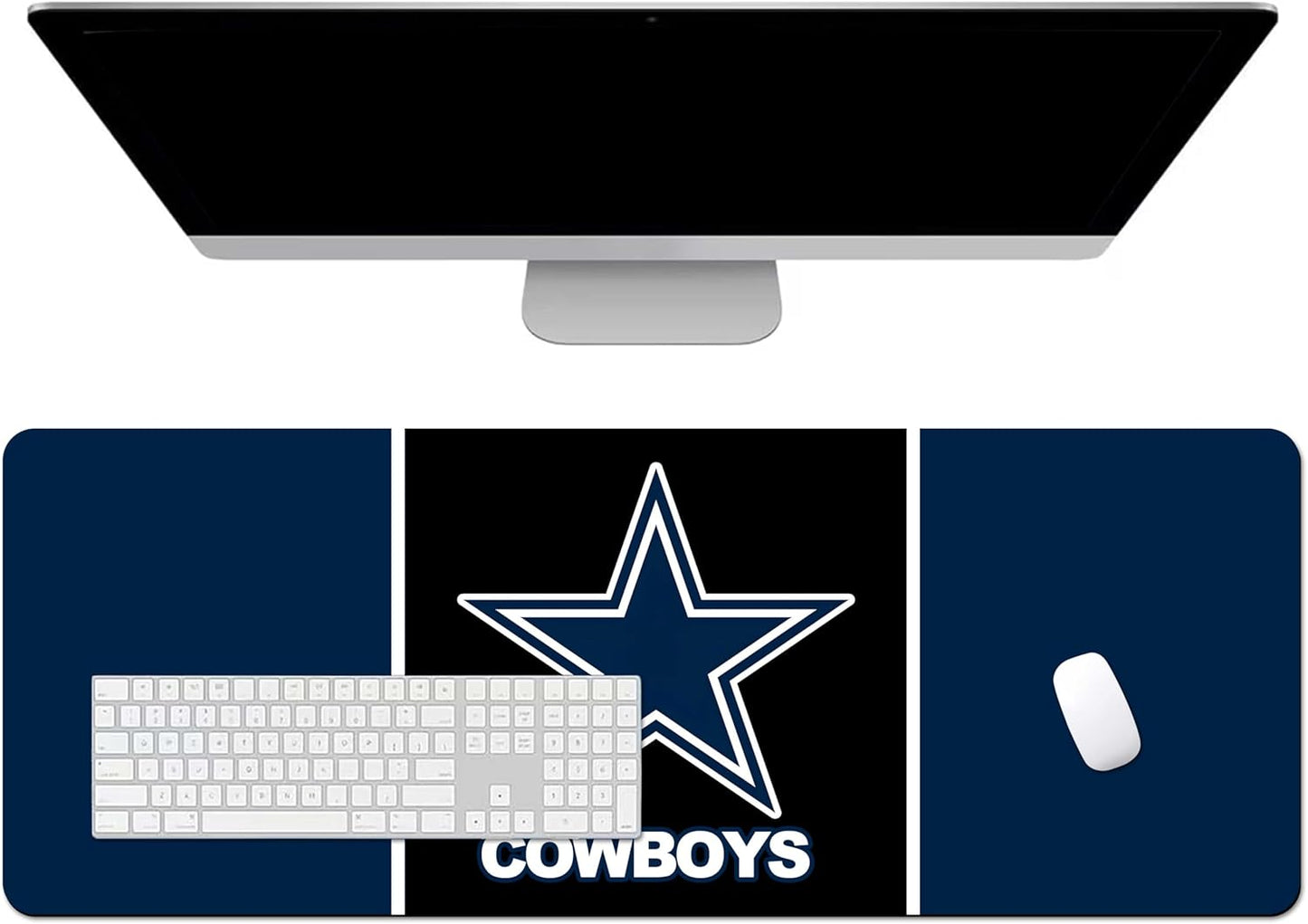 Large Mouse Pad Desk Mat for Home Office, Gaming Mousepad Extended Desk pad - Computer Keyboard Mouse Mat with Non-Slip Base and Stitched Edge Office Desk Organizers and Accessories