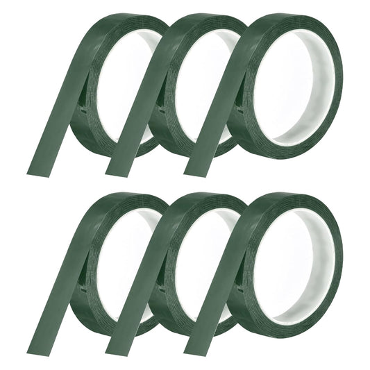 MECCANIXITY 6 Rolls Whiteboard Tape Graphic Chart Tape 20mm 54.7 Yard Art Tape Thin Self-Adhesive Pinstripe Tape Masking Tape for Gift Wrapping Craft Supplies, Green