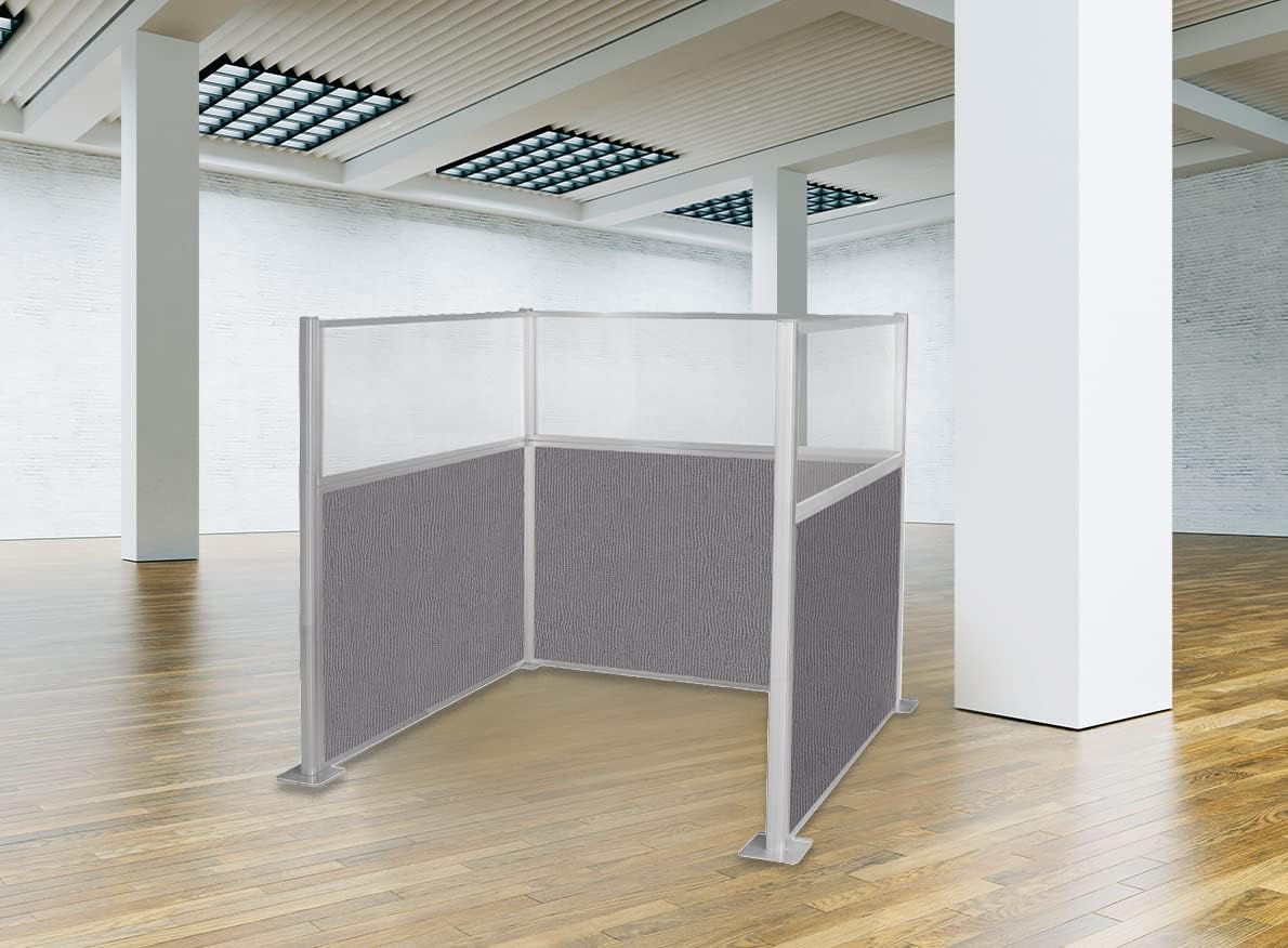 Versare Hush Panel Cubicle Kit | Workstation Partition Walls | Sound Dampening Cubicle Walls | Partitions for Desks