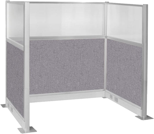 Versare Pre-Configured Hush Panel Electric Cubicle | Workstation Divider Walls | Cubicle Privacy Panels | Office Partition Walls