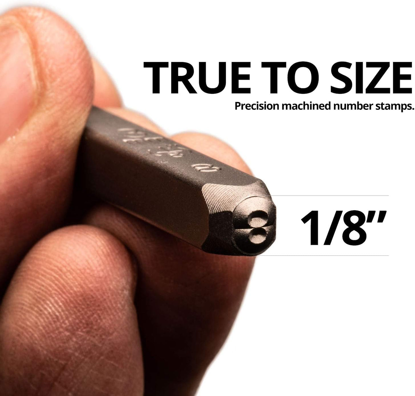 Capri Tools Professional 1/8 in. Number Stamp Set, 9-Piece