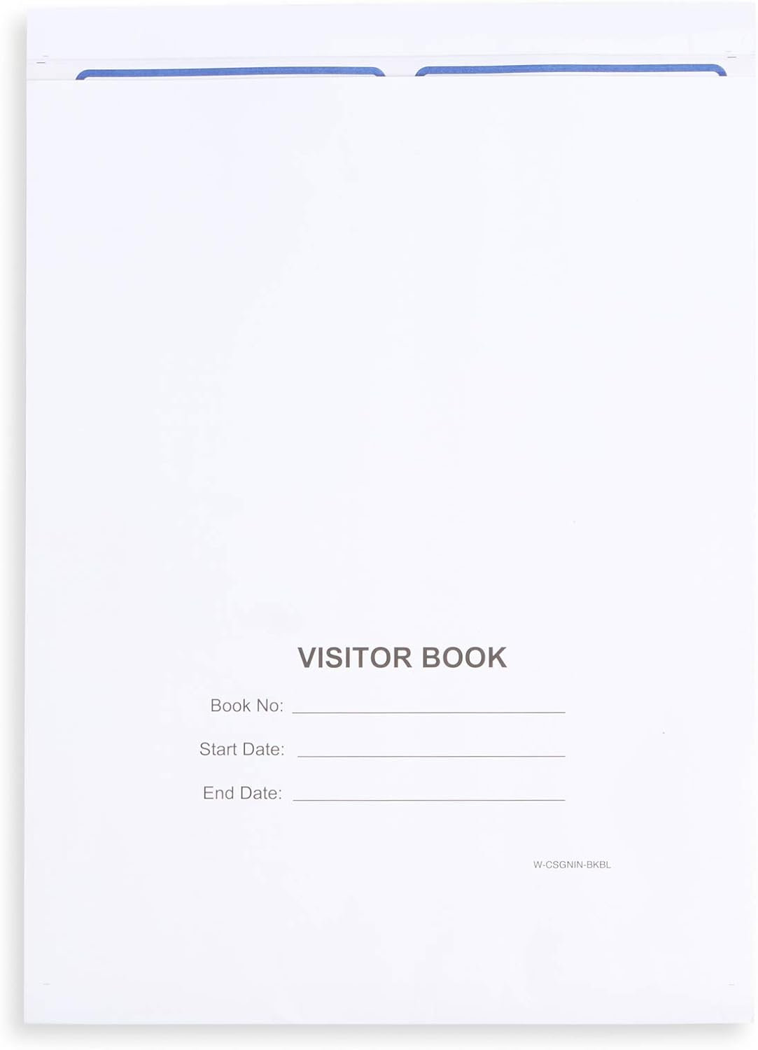 Blue Summit Supplies Visitor Badge Log Book with Duplicate Record, 250 Stickers per Pack, School Visitor Stickers, Guest Badge Book, Visitor Log Book