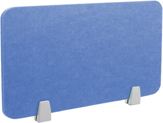 Icegrey Acoustic Desk Divider Privacy Panel Removable Sound Absorbing Desk Partition Board with 2 Clips for Student Call Centers Offices Braries Classrooms Library, Light Blue, 23.4x15.6