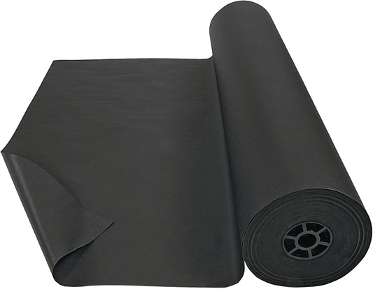 Colorations Dual Surface Paper Roll Classroom Supplies for Arts and Crafts Black (36" x 1000') (Item # DSBK)