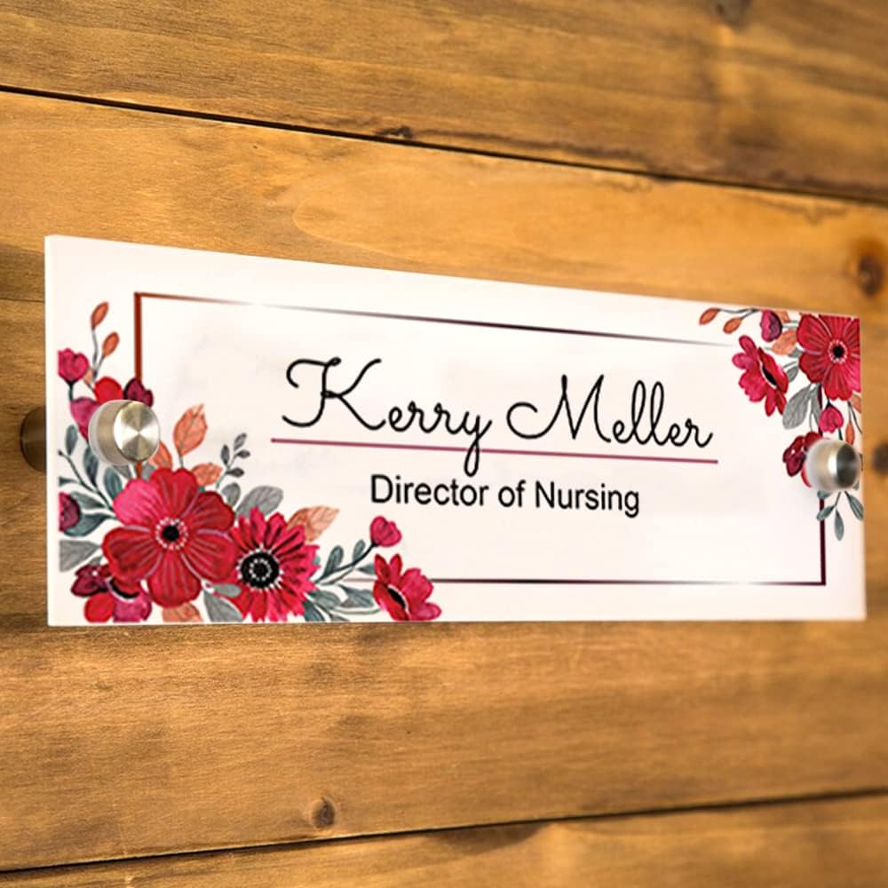Wall Sign Name Plate - 8x2" Office Sign, Executive CEO Signs, New Job Office Decor, Graduation or Promotion Gift, Holiday Gift, Name Plates For Doors Personalized, Customize Name Plate For Door/4