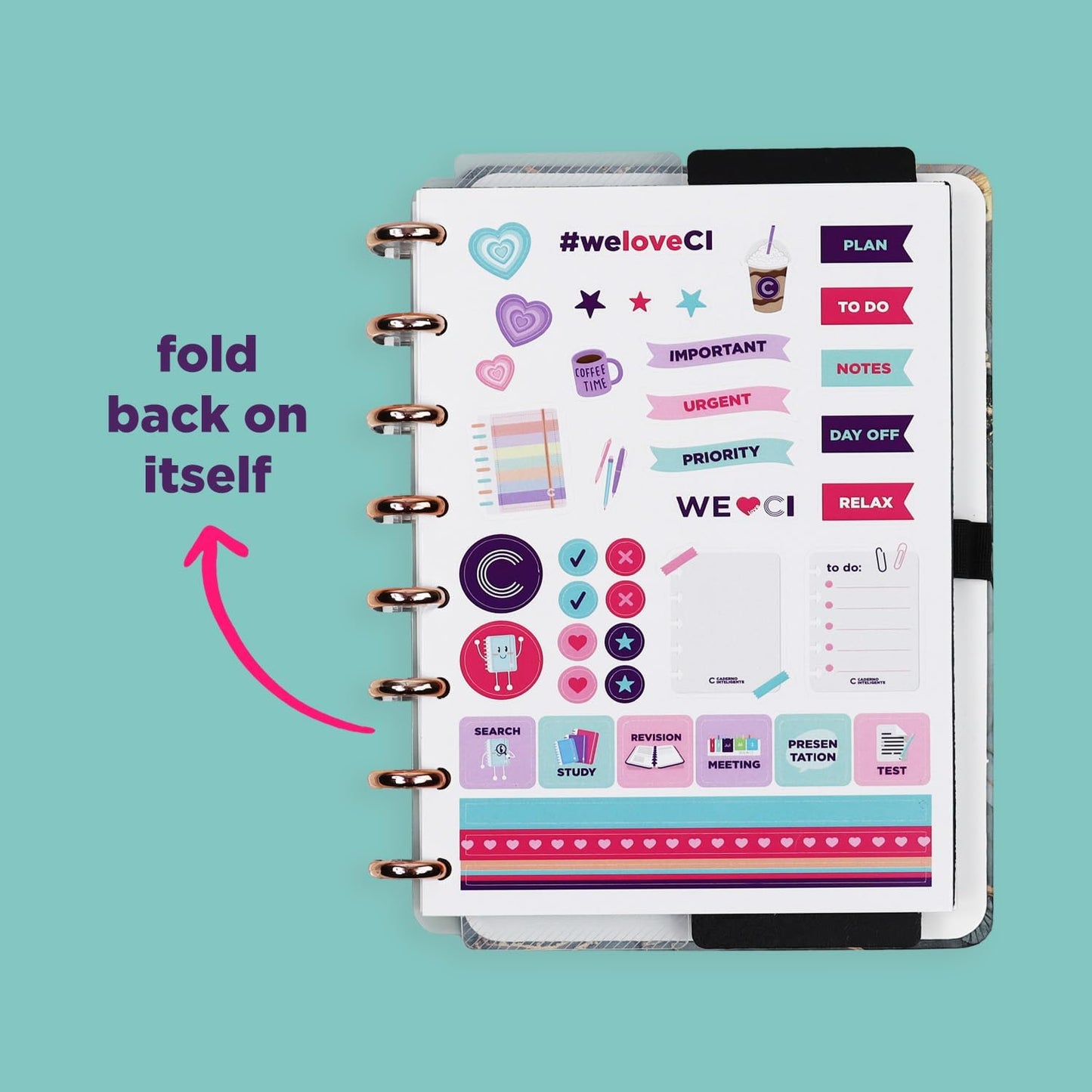 Premium Discbound Notebooks - Plan, Organize, Customize, and Conquer- Discbound Planner with 4 Tab Dividers For Work, School, Journal, or Daily Use - 80 Pages (GOLDEN LOVE, SMALL 5.51 x 7.87 in)