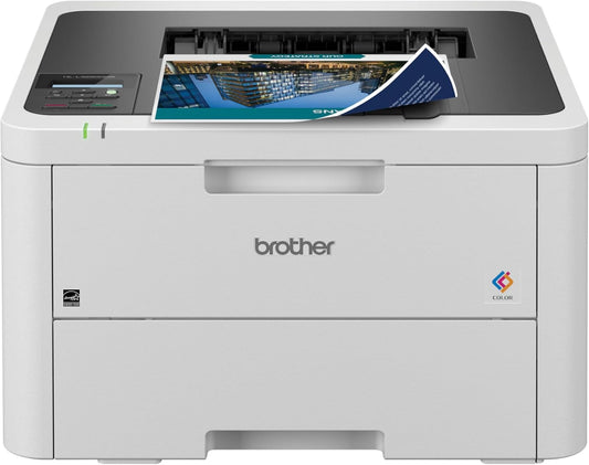 Brother Color Laser Printer with Wireless Printing Fast 19 PPM Output, Duplex Feature, Mobile Device Compatible, 250-Sheet Paper Tray for Professional Home Office Printing (HL-L3220CDW)