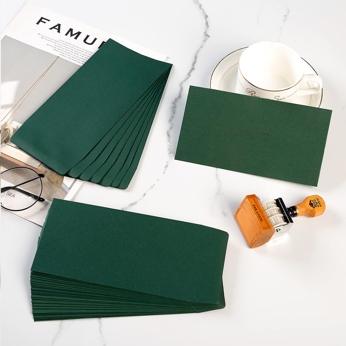 200 Pack Small Coin Envelopes Kraft Paper Seed Envelopes Mini Parts Small Items Stamps Storage Packets Envelopes Self-Adhesive for Garden, Office or Wedding Gift, (2 1/4 x 3 1/2 Inch, Green)