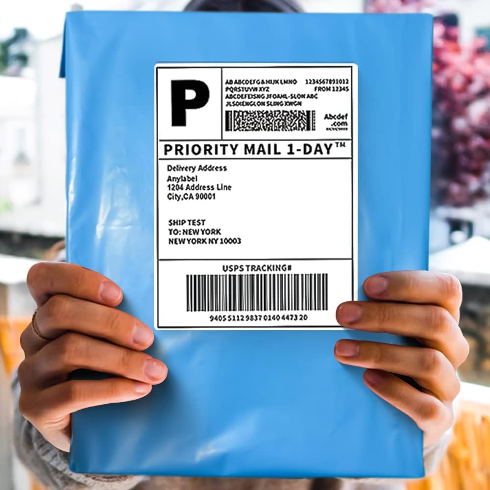 POLYSELLS 100 pcs 9x12 Inches Blue Poly Mailers Shipping Envelopes, Strong Adhesive Sealing, Waterproof, and Tear-resistant Postal Mailing Bags for Clothing, Books, and Accessories