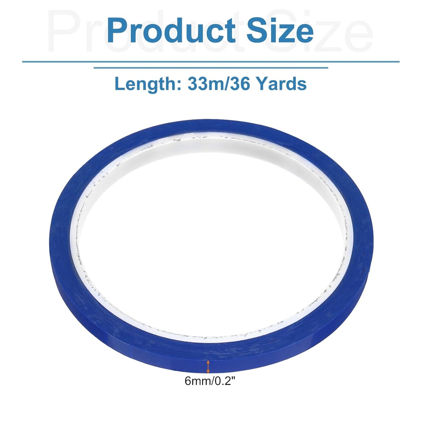 uxcell 1/4" x 36 Yard Graphic Tape Whiteboard Grid Marking Tape Pinstripe Chart Line, Blue