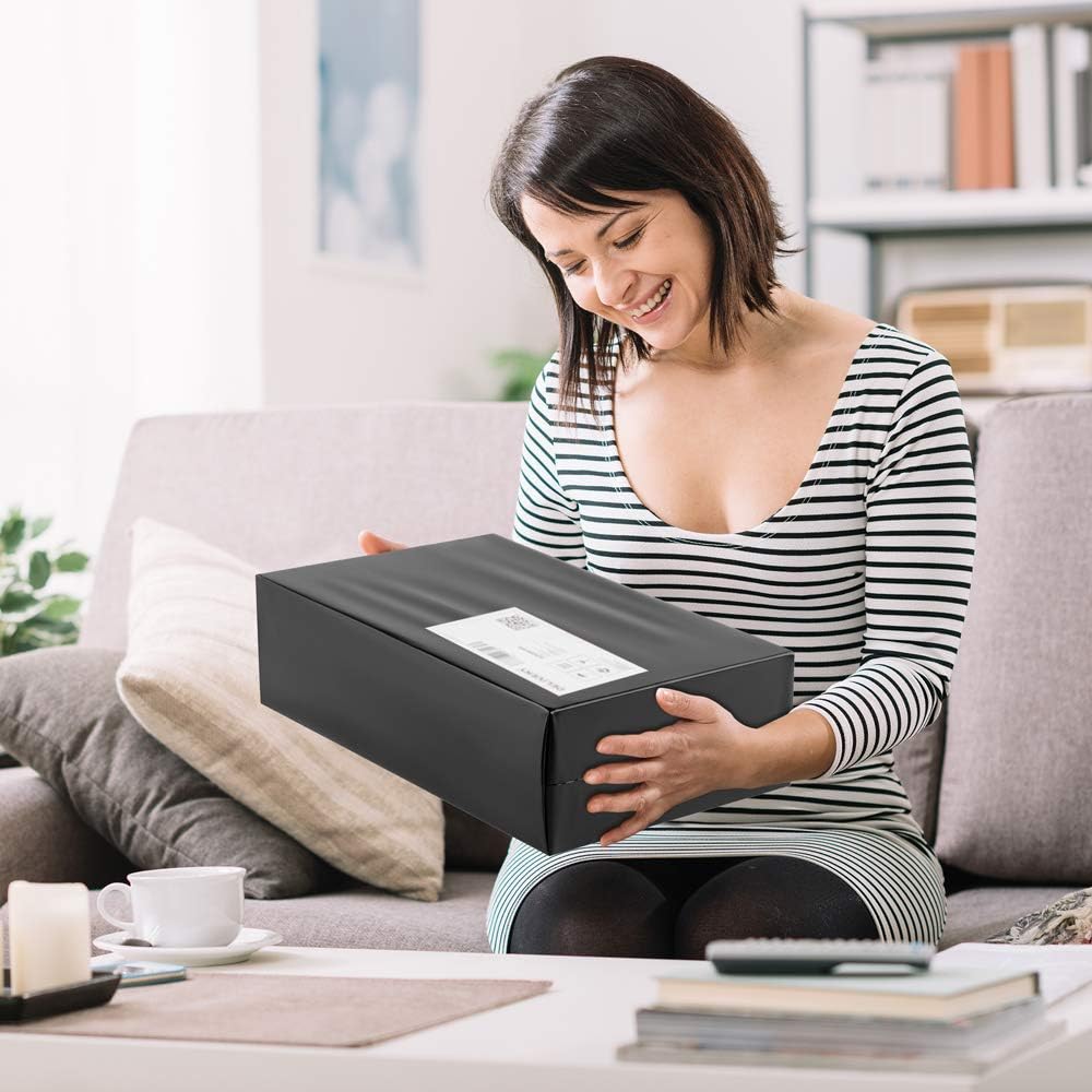 UCGOU Poly Mailers 19x24 Inch Black 50 Pack Extra Large Shipping Bags Strong Thick Mailing Envelopes Self Seal Adhesive Waterproof and Tear Proof Boutique Postal for Clothing Quilt and More