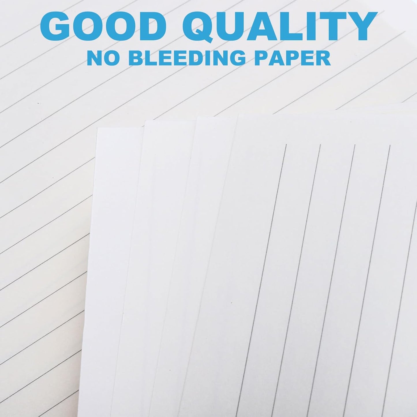 PATIKIL A5 Ruled Refills Inserts 6-Ring Binder Loose Leaf Planner Filler Paper Planner Inserts, 160 Sheets/320 Pages, Lined, White