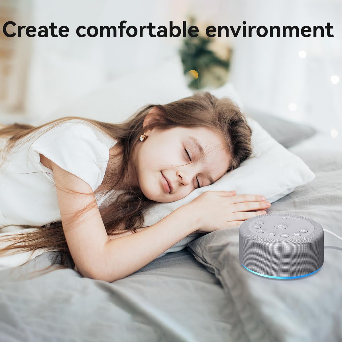 Sound Machine Night Light White Noise Machine 30 Non Looping Sounds 12 Lights 5 Timers 36 Adjustable Volume Memory Function Sleep Brown Noise Sounds Machine for Baby Kids Adult & Home Office Travel