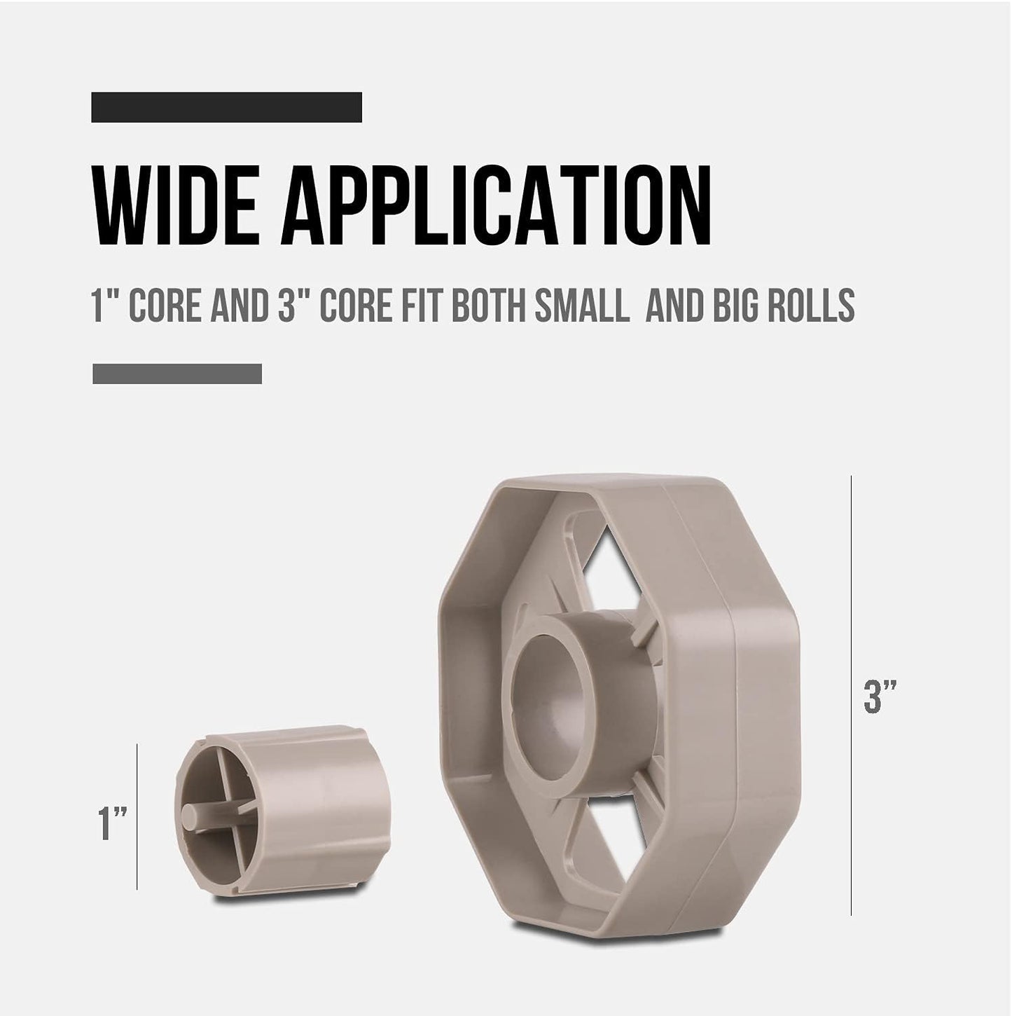 Lichamp 2-Pack Desktop Tape Dispenser Holder with 3-Inch Core - Organizer for Masking, Painters& Heat Transfer Tapes - Office & Craft Supplies Accessories