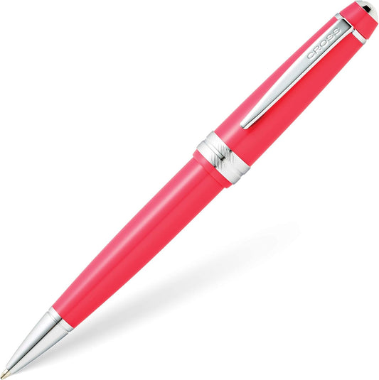 Cross Bailey Light Refillable Ballpoint Pen Presented in a Everyday Gift Box - Medium Point, Black Ink, Polished Coral
