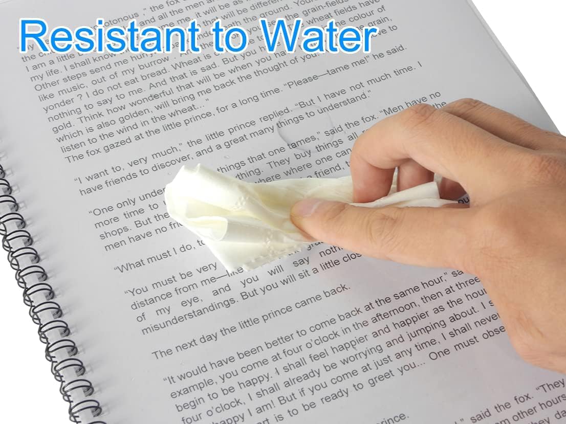 Rayson Clear Binding Cover - 15 mil Polypropylene, 8-1/2 × 11 inches, Durable Un-Punched Plastic Presentation Covers, 50-Pack (PP450C)