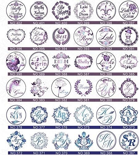 Vintage Custom Made 128 Styles Personalized Your Design Double Letters Name Date Logo Picture Wedding Invitation Wax Seal Sealing Stamp Rosewood Handle Set