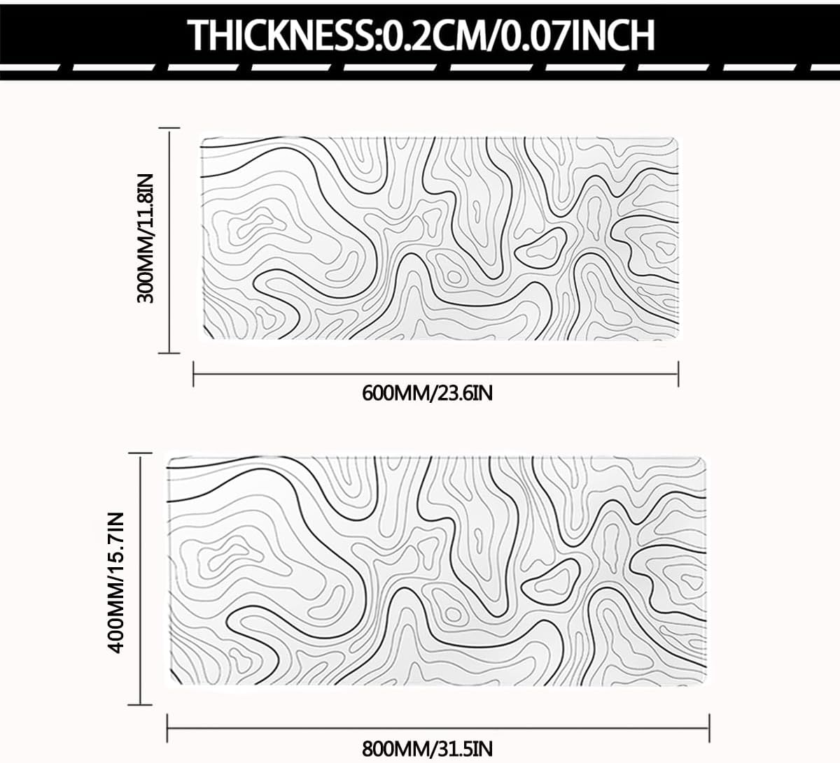 Large Mouse Pad for Desk - Gaming Mouse Pad with Stitched Edges, Anti-Slip Base, Desk Mat Desk Pad for Keyboard and Mouse