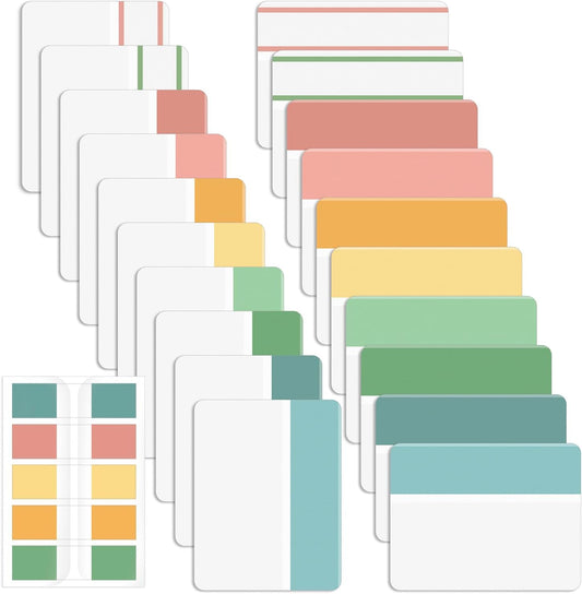 Mr. Pen- Sticky Index Tabs, 500 Pcs, 21 Sets, Colorful Sticky Tabs for Notebooks, Page Markers, Page Tabs for Binders, Page Tabs Sticky Tabs for Books, Notebook Tabs, Book Sticky Tabs for Notebooks