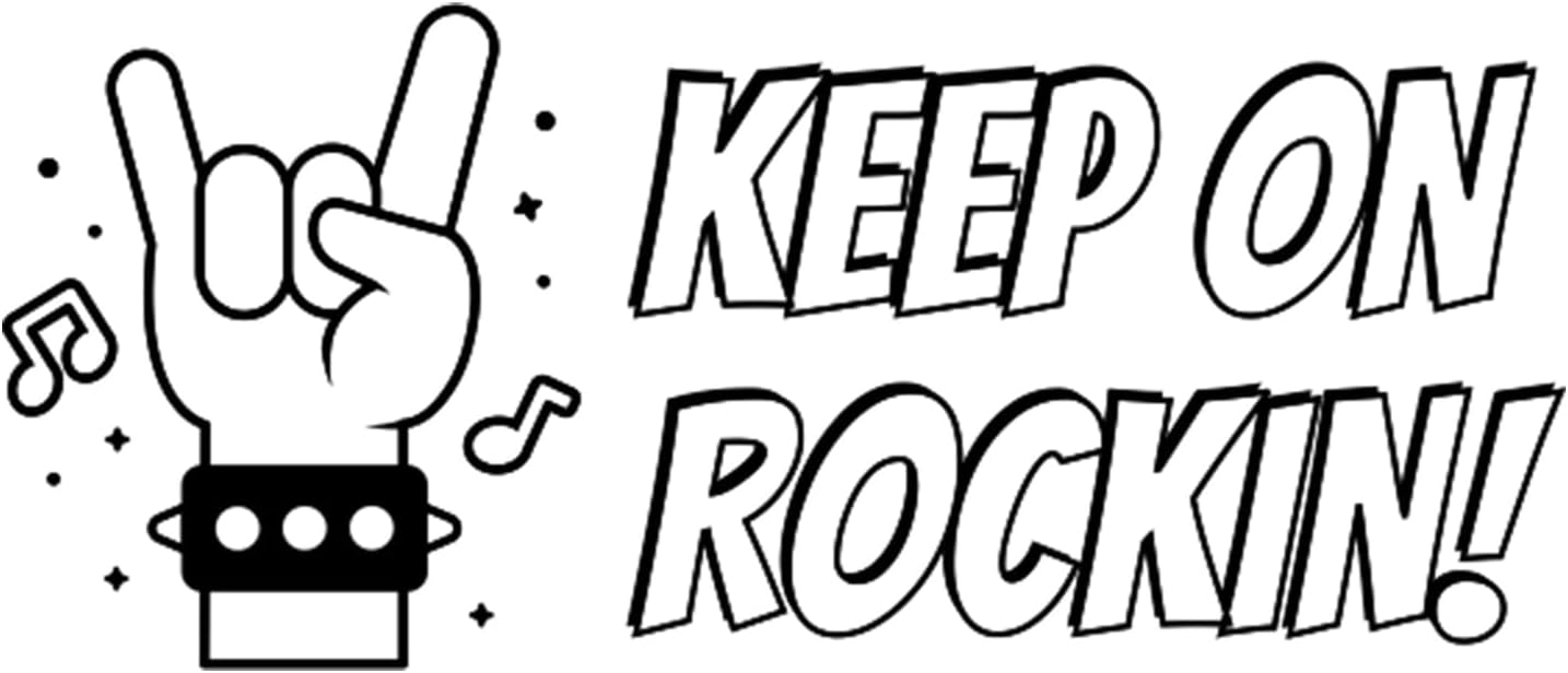 Custom Large Self-Inking Book Stamps | 49 Fun Phrases | Grading Made Easy | Classroom, Library & Book Stamps (Keep on Rockin!)