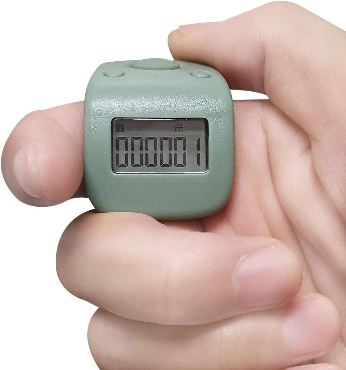 Rechargeable Silent Finger Counter 6 Channels Digital Tasbih Tally Clicker with LED for Prayer Knitting Sports Gift