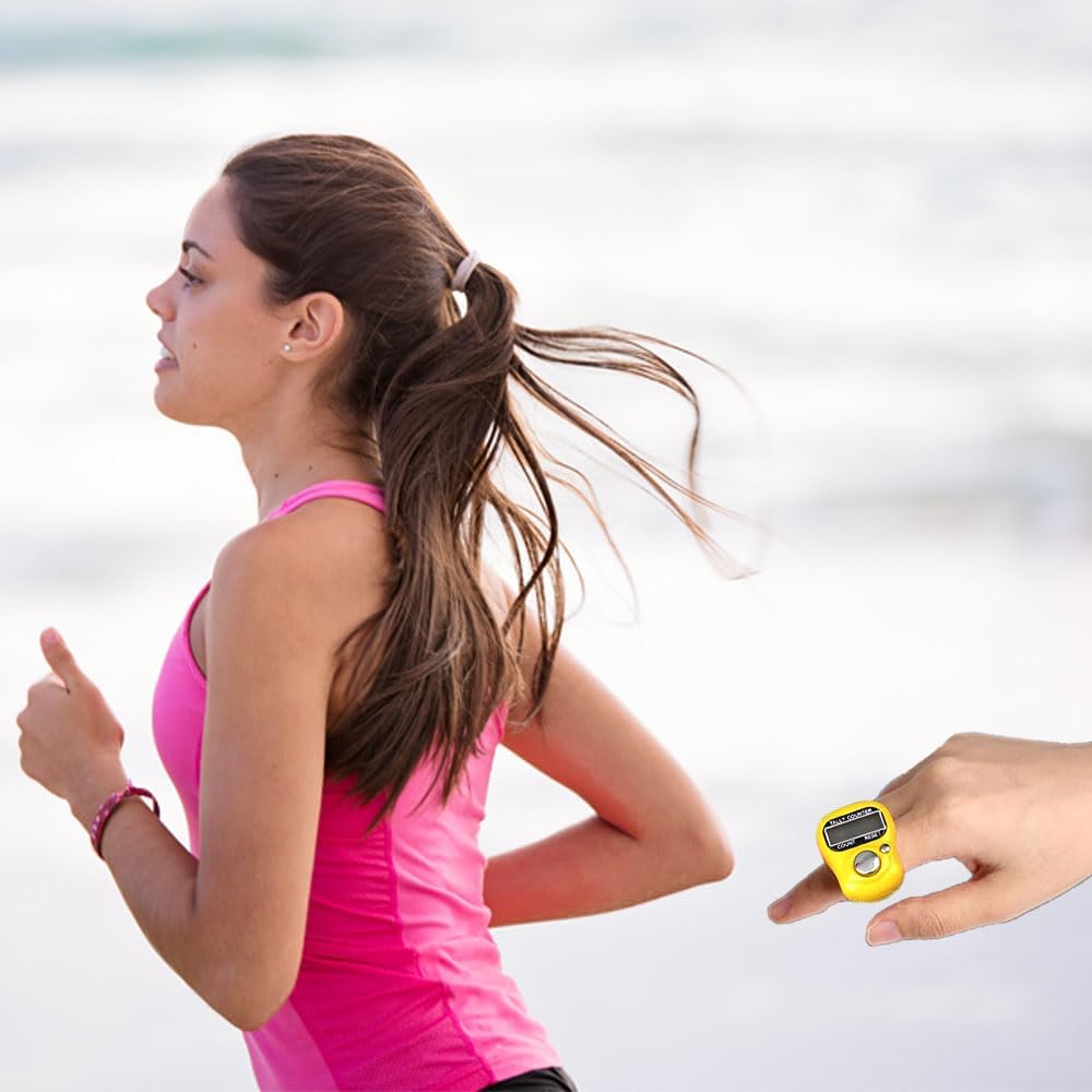 Electronic Finger Counter, 5-Digit Number Count Clicker Mini LCD Digital Display Hand Tally Counter, Resettable Counters Clickers for Knitting, Crochet, Coaching, Lap, Golf, Toddler & Fidget