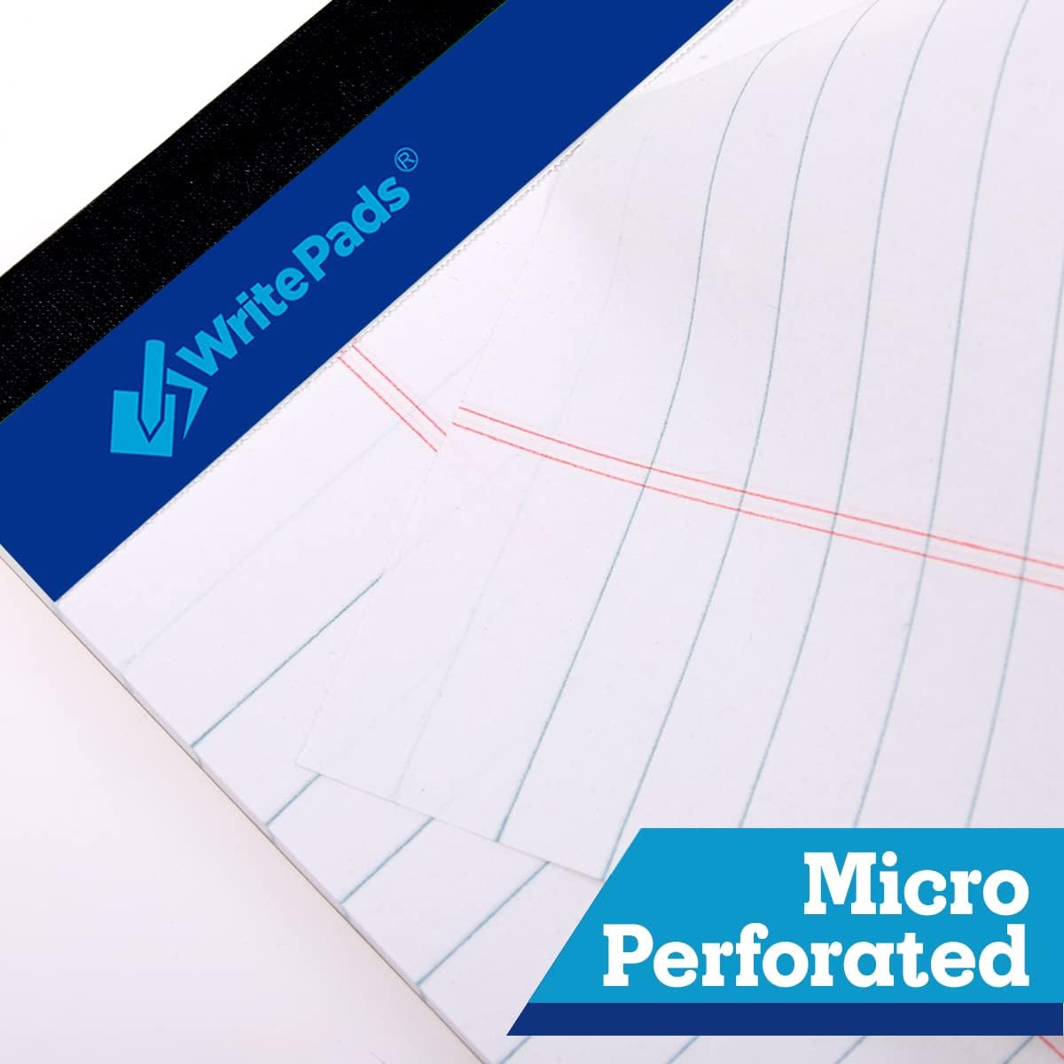 5"x8" Legal Pads,College Ruled,White Paper,12 Pack,50 Sheets Per Writing Pad,Micro perforated Writing Pad,BL-SWT50C-12PAD