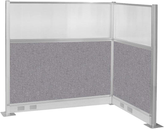 Versare Pre-Configured Hush Panel Electric Cubicle | Workstation Divider Walls | Cubicle Privacy Panels | Office Partition Walls