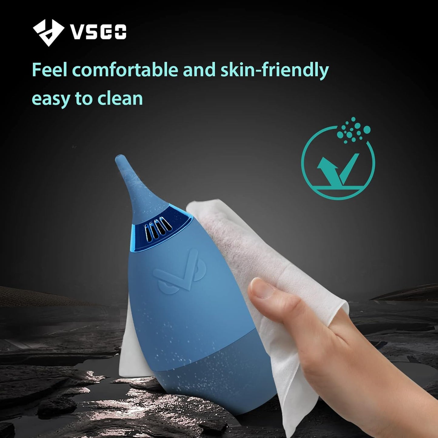 VSGO Camera Air Blower with Filter Compressed Air for for Nikon, Sony, Canon Lens and Sensor Cleaning, Tumbler Design Blue (V-B012E)