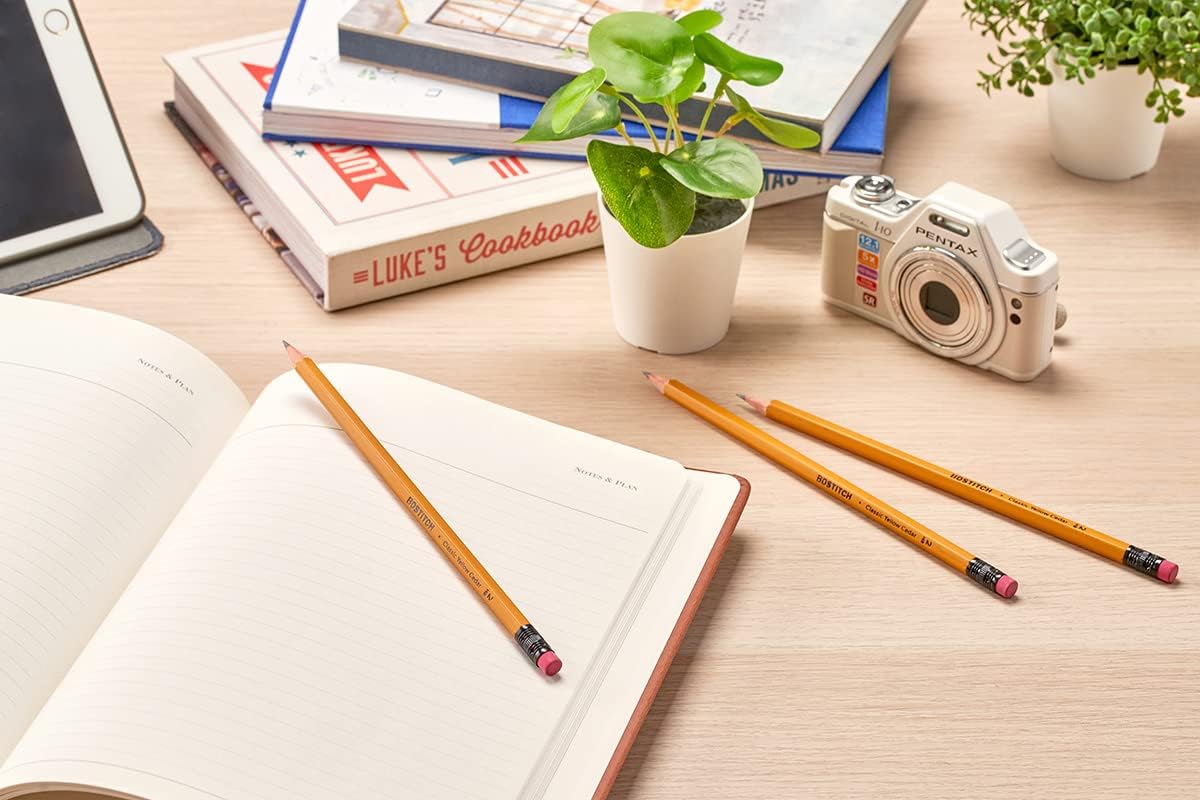 Bostitch Office Premium #2 Pencils, American Cedar Wood, Pre-Sharpened, HB Graphite, 500-Pack