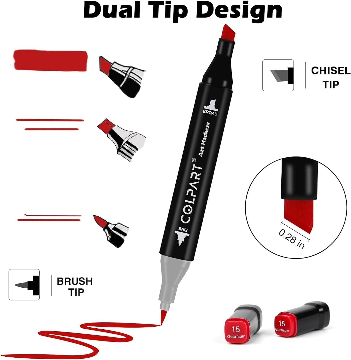 262 Colors Alcohol Markers Set Dual Tip Art Markers for Kids Marker Pens with Pen Holder and Carry Bag for Adult Coloring Painting Supplies Perfect for Painting, Coloring, Sketching and Drawing