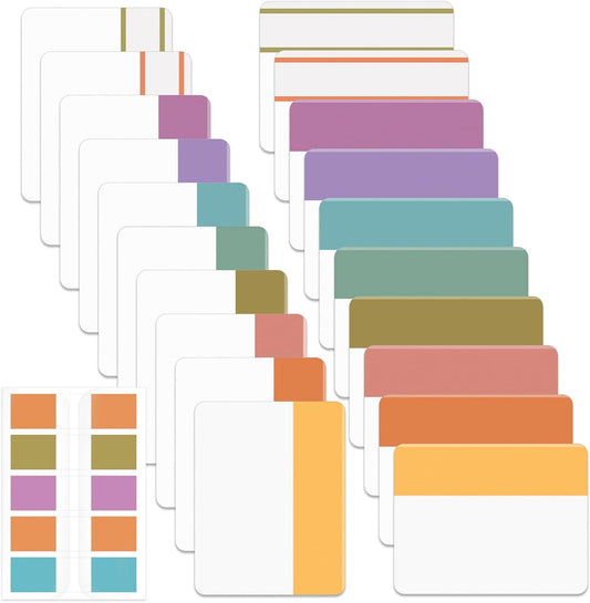 Mr. Pen- Sticky Index Tabs, 500 Pcs, 21 Sets, Colorful Sticky Tabs for Notebooks, Page Markers, Page Tabs for Binders, Page Tabs Sticky Tabs for Books, Notebook Tabs, Book Sticky Tabs for Notebooks