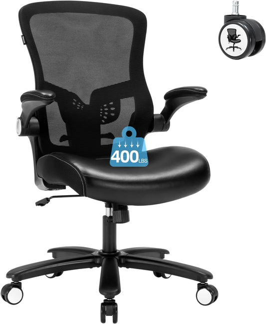 Office Chair, Ergonomic Desk Chair with Adjustable Lumbar Support, High Back Mesh Computer Chair with Heavy Duty Metal Base, Executive Chair for Home Office