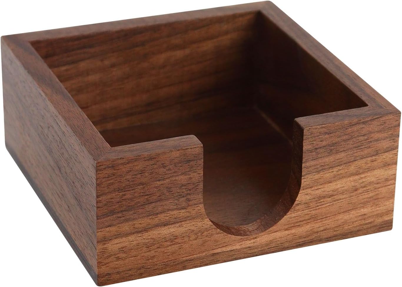 MultiBey Sticky Notes Memo Pad Holder Dispenser Wooden Post it Note Holder Walnut Desk Supplies Organizer Accessories for Office Home Schools