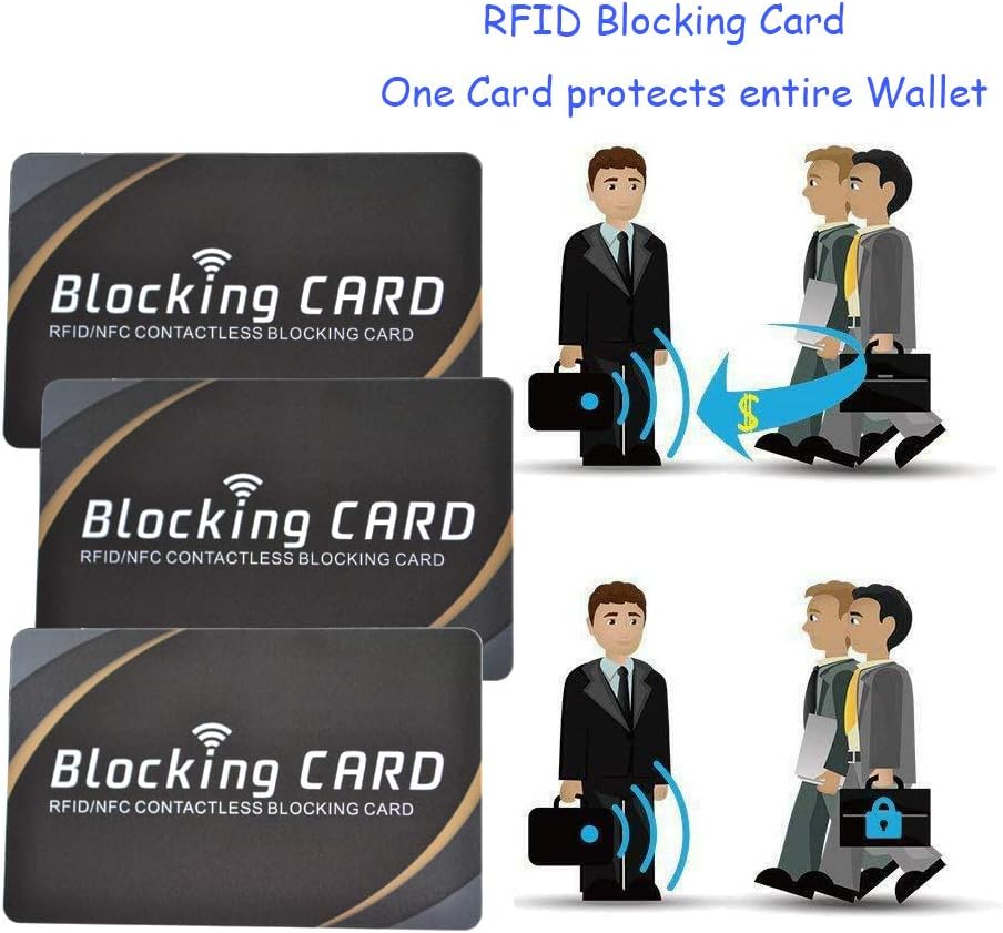 3 RFID Blocking Card|NFC Contactless Cards Protection|Fuss-free Protection for Entire Wallet Shield And Single Sleeves, Credit Card Holder, Identity Theft Prevention