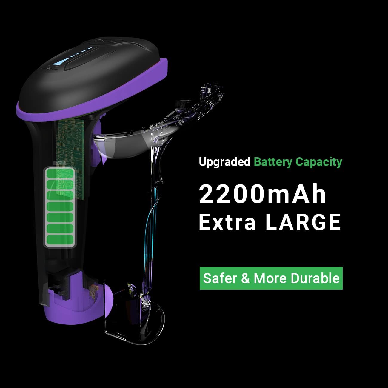 Tera Wireless Versatile 2-in-1 Barcode Scanner with Battery Level Indicator & Universal Stand for Hands Free Scanning, Purple, 1 Pack