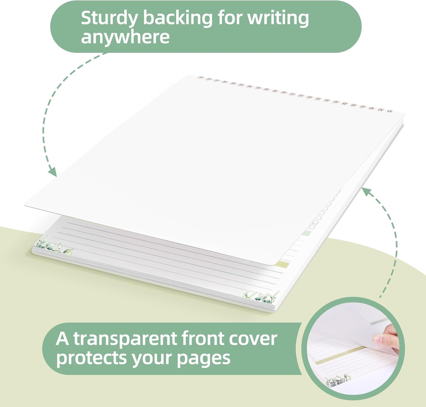 To Do List Notepad Undated, Daily To Do List Notebook (8.5"x 11") Spiral Daily Task Hourly Schedule Planning Pad with Checklist Suitable for Office, Home and School 104 Pages