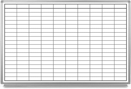 Blank Grid Dry-Erase Whiteboard 60" x 40"
