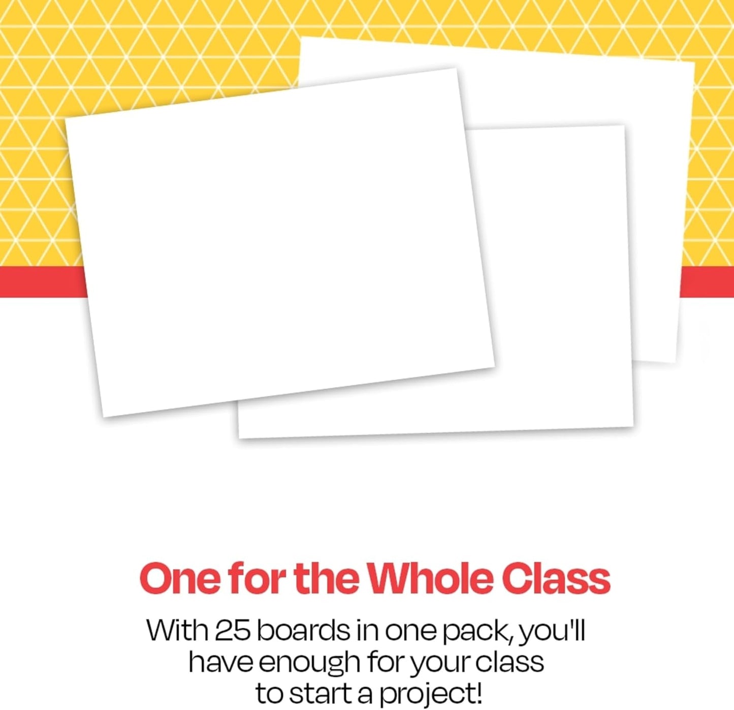 School Smart Railroad Poster Board Paper, 22 x 28 Inches, 4-Ply, White, Pack of 25