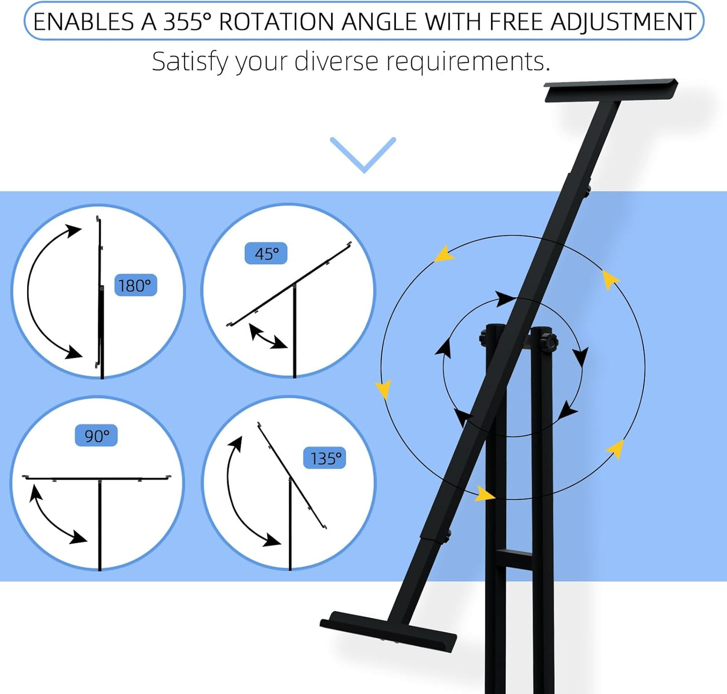 Sign Stand, Poster Stand, Adjustable Floor Standing Sign Holder, Suitable for Signs Up to 42 Inches, Ideal for Weddings, Restaurants, or Businesses(2 PACK)