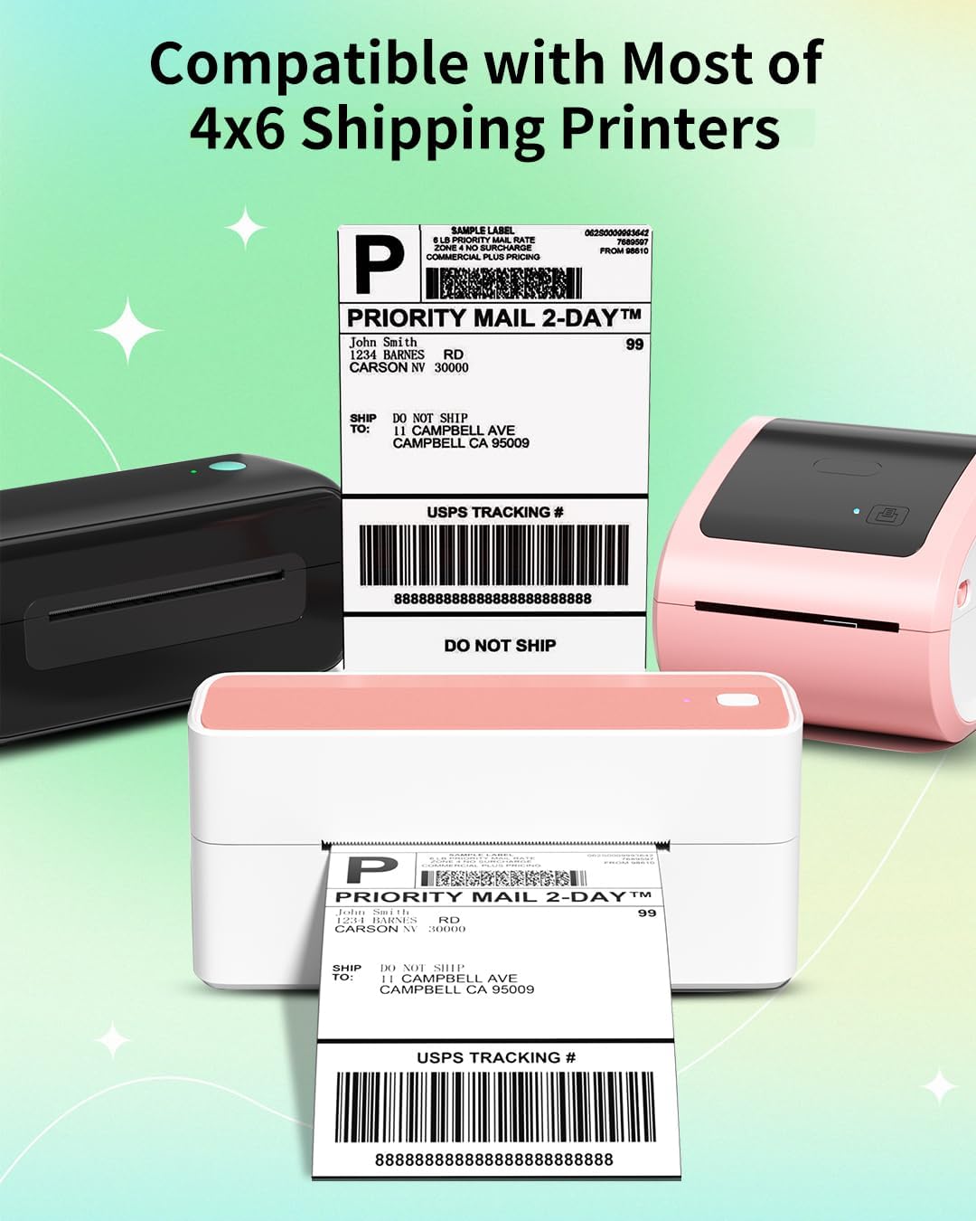 Phomemo 2" White Round Label Stickers Roll for 4X6 Thermal Label Printer for Small Business Supplies - Commercial Grade Thermal Labels for Custom Stickers Personalized & Business Logo - 750pcs / Roll