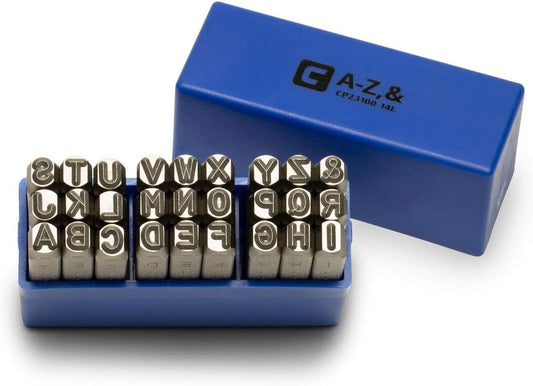 Capri Tools Professional 1/4 in. Letter Stamp Set, 27-Piece