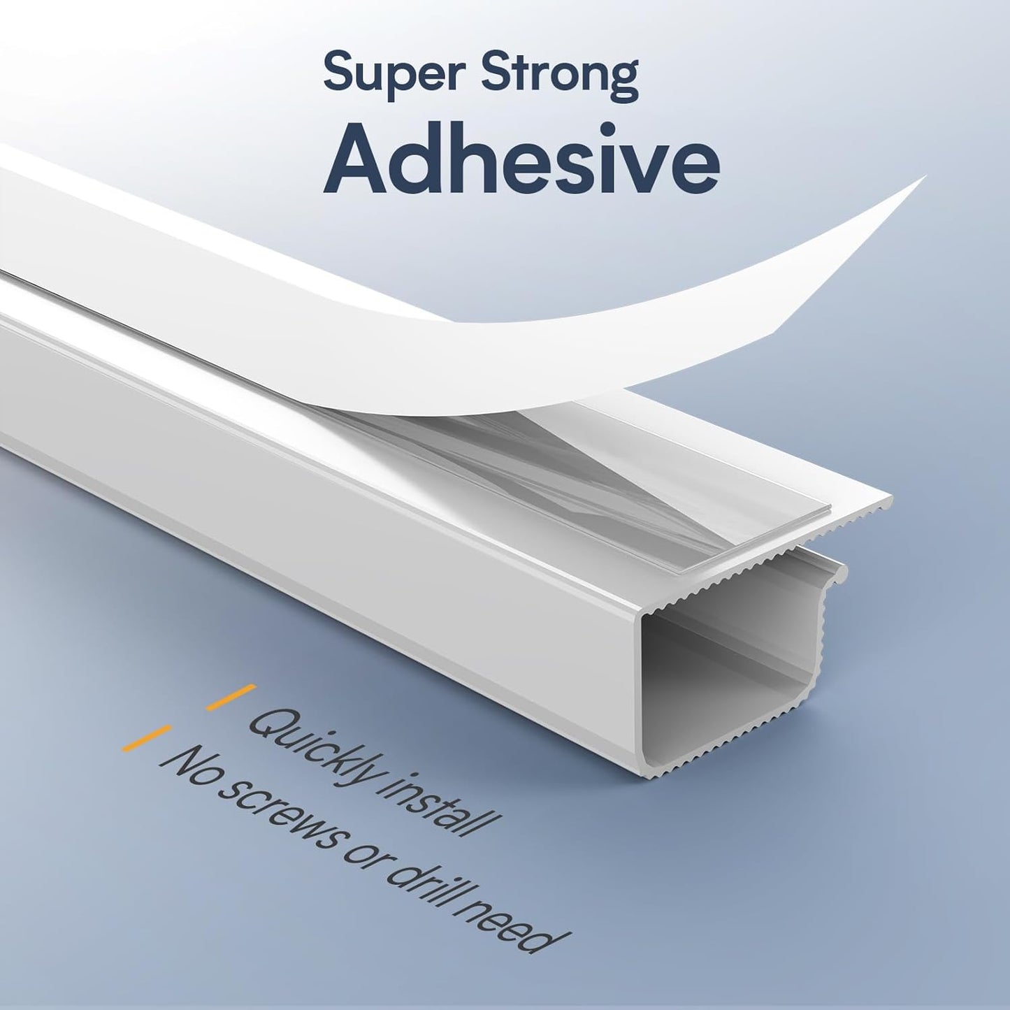 Delamu 157in Cable Management Under Desk, Safe & Tidy Under Desk Cable Management for Home & Office, Cord Organizer for Desks, Wire Organizer Kit, 10 Pack White