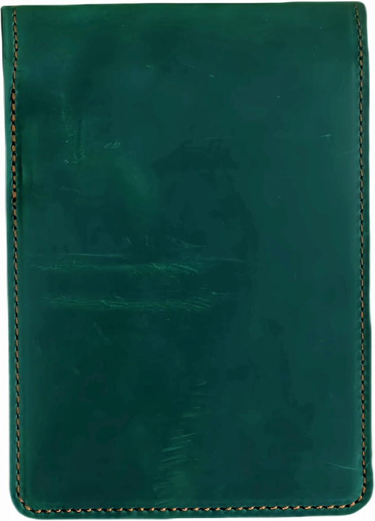 JJNUSA Leather Cover for Rite in the Rain Spiral Notebooks 3" x 5" Distressed Genuine Leather Memo Notebook Cover for Pocket Notebook 3 x 5 Green