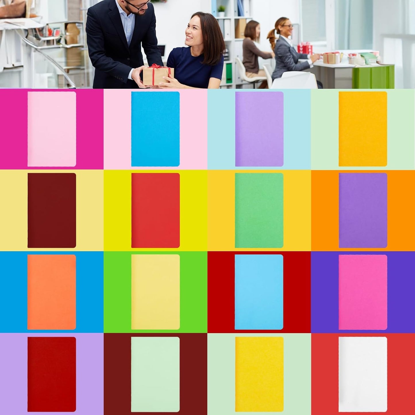 Koogel 32 Pack Small Notebooks Bulk, 3.5 x 5.5 Inch Mini Journal Pocket Notepads Set for Back To School, Colorful Cover Memo Notepad for Kids Students Office Supplies,Tiny Note Book Bulk